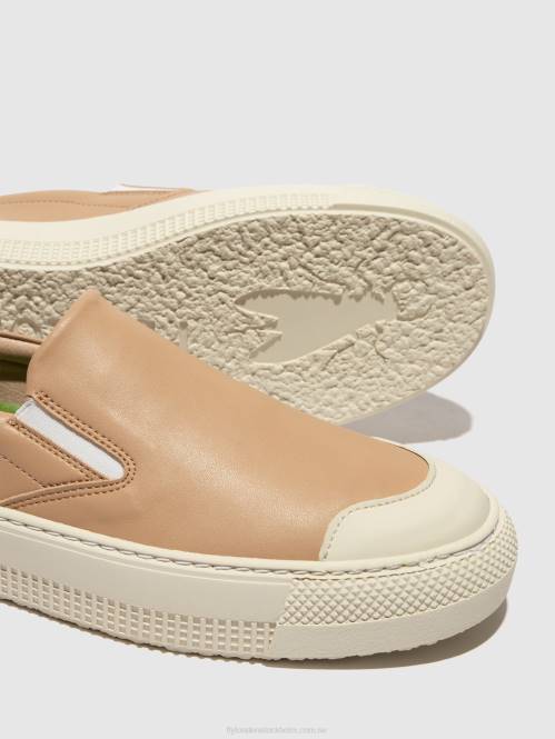 slip-on tränare toaf584 kvinnor Fly London 2T02708 nougat