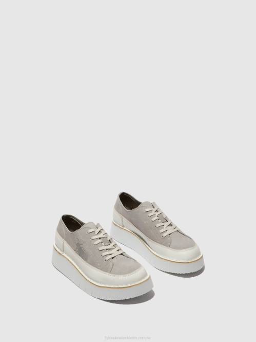 snörskor cuda099 kvinnor Fly London 2T02723 offwhite/moln