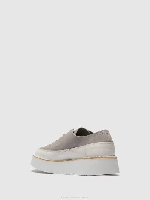 snörskor cuda099 kvinnor Fly London 2T02723 offwhite/moln