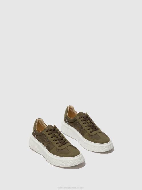 snörskor essa511 kvinnor Fly London 2T02759 kaki