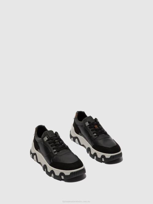 snörskor fyde644 multi kvinnor Fly London 2T02774 svart