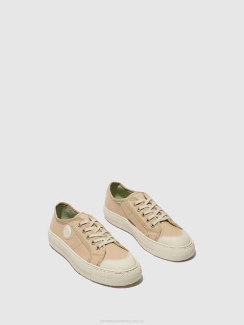 snörskor tere557 kvinnor Fly London 2T02741 beige