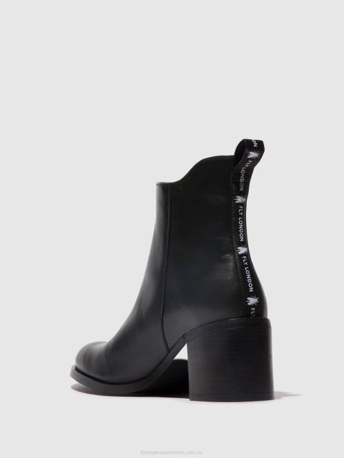 ankelboots med dragkedja ader912 kvinnor Fly London 2T0278 svart