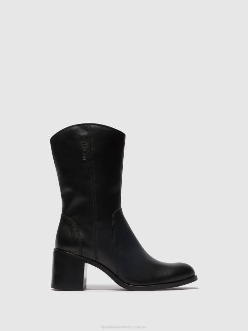 ankelboots med dragkedja asta914 kvinnor Fly London 2T0273 svart