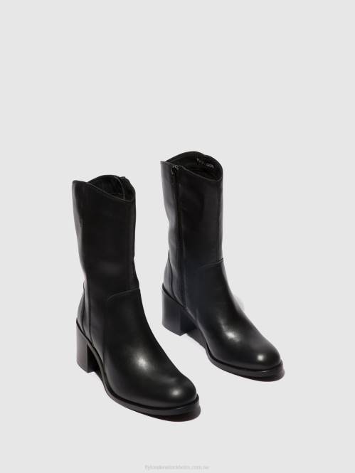ankelboots med dragkedja asta914 kvinnor Fly London 2T0273 svart