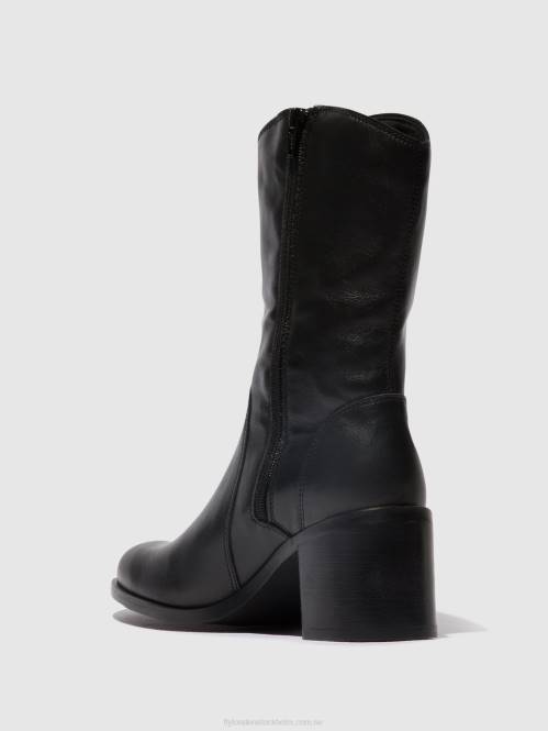 ankelboots med dragkedja asta914 kvinnor Fly London 2T0273 svart