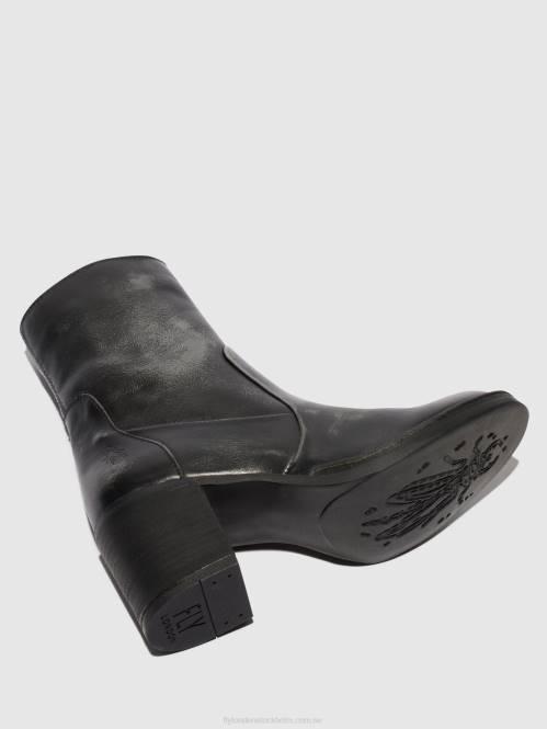 ankelboots med dragkedja becy097 kvinnor Fly London 2T0269 antracit