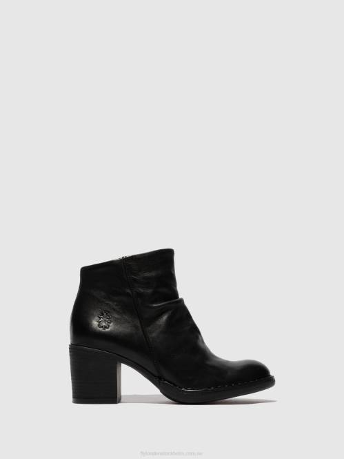 ankelboots med dragkedja bell061 kvinnor Fly London 2T02185 verona svart