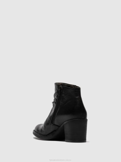 ankelboots med dragkedja bell061 kvinnor Fly London 2T02185 verona svart
