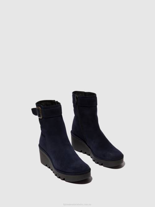 ankelboots med dragkedja bepp396 kvinnor Fly London 2T0265 Marin