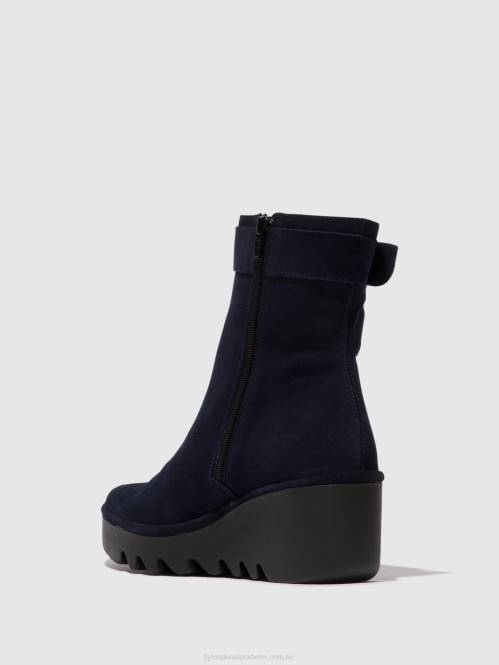 ankelboots med dragkedja bepp396 kvinnor Fly London 2T0265 Marin
