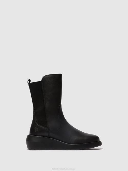 ankelboots med dragkedja brin516 kvinnor Fly London 2T0263 svart