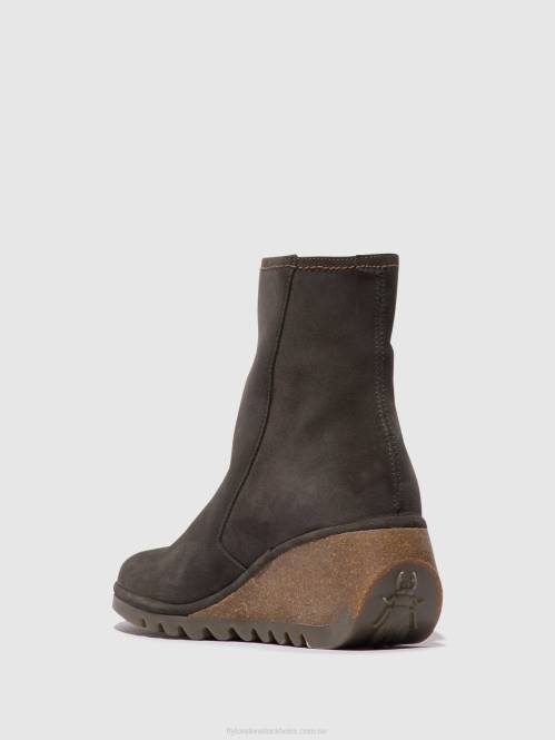 ankelboots med dragkedja nela407 kvinnor Fly London 2T0250 diesel