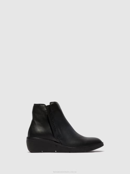 ankelboots med dragkedja nula550 kvinnor Fly London 2T0248 svart
