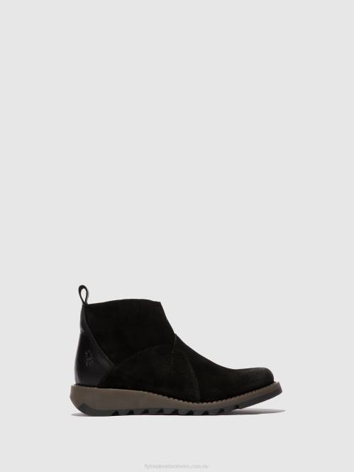 ankelboots med dragkedja sely918 kvinnor Fly London 2T0245 svart