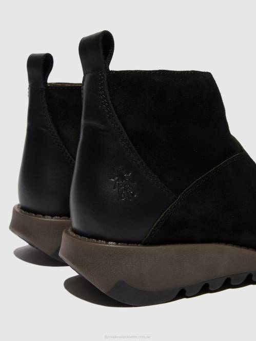 ankelboots med dragkedja sely918 kvinnor Fly London 2T0245 svart