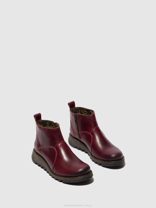 ankelboots med dragkedja sely918 kvinnor Fly London 2T0246 lila