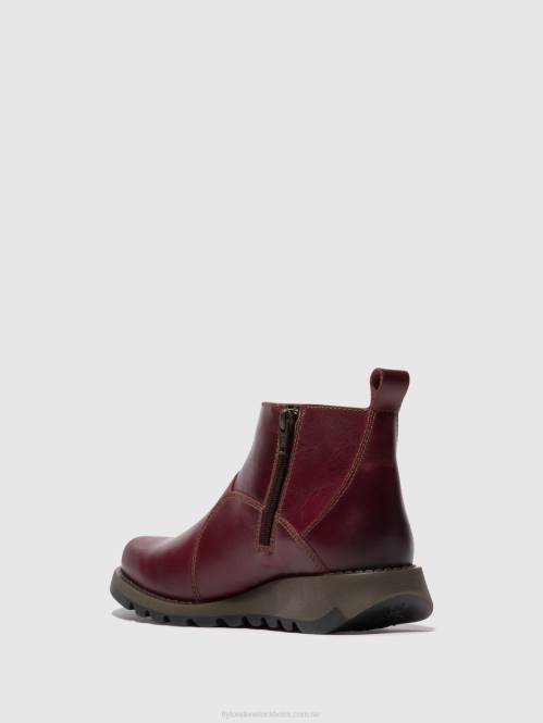 ankelboots med dragkedja sely918 kvinnor Fly London 2T0246 lila