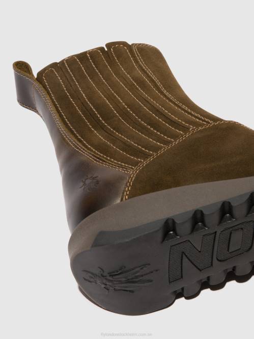 ankelboots med dragkedja suzy899 kvinnor Fly London 2T0236 slam/oliv