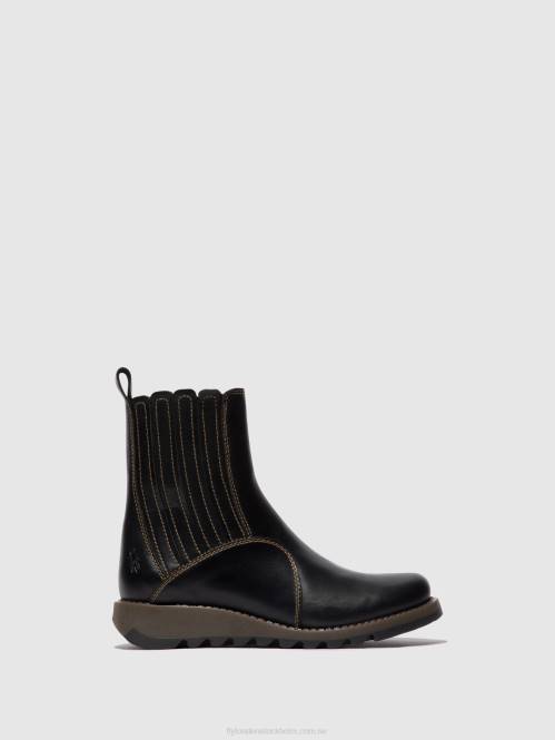 ankelboots med dragkedja suzy899 kvinnor Fly London 2T0238 svart