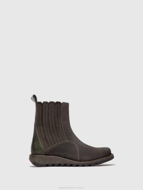ankelboots med dragkedja suzy899 kvinnor Fly London 2T0240 diesel