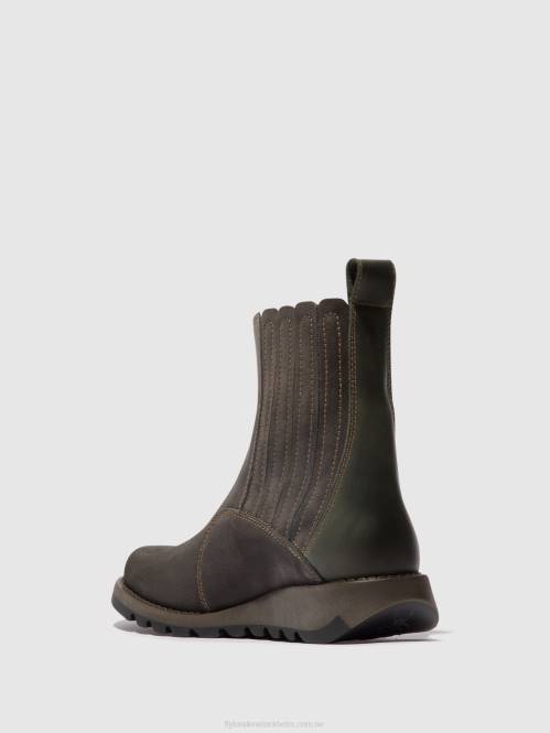 ankelboots med dragkedja suzy899 kvinnor Fly London 2T0240 diesel