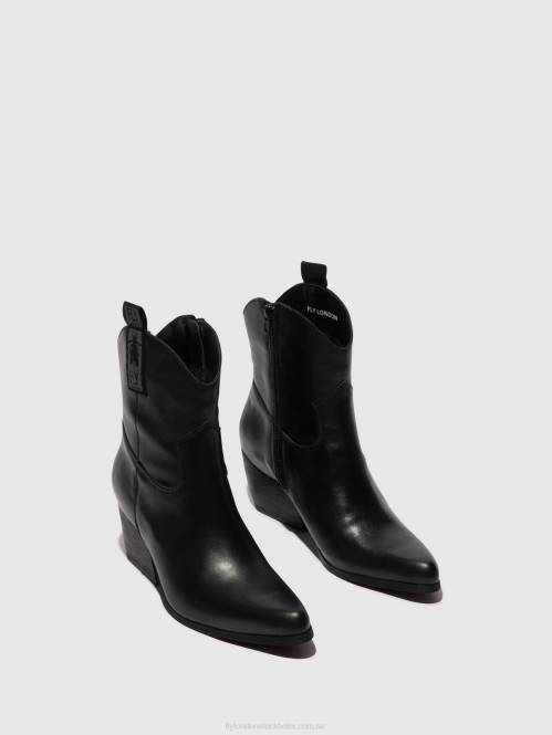 ankelboots med dragkedja tabb905 kvinnor Fly London 2T0231 svart