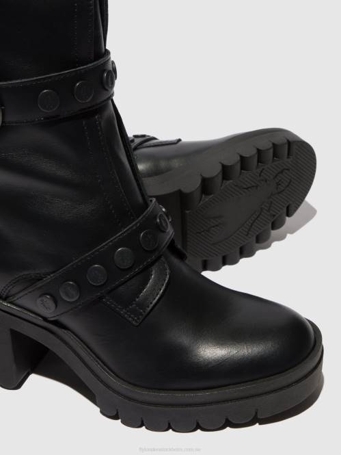 ankelboots med dragkedja tama888 kvinnor Fly London 2T02160 nausica svart