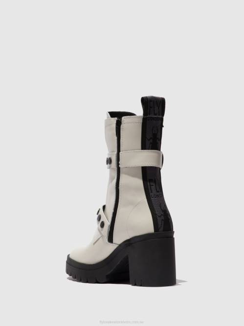 ankelboots med dragkedja tama888 kvinnor Fly London 2T02161 nausica offwhite