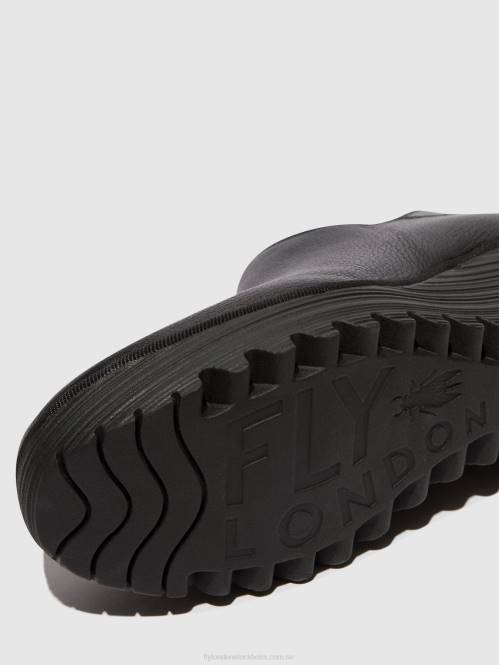 ankelboots med dragkedja yego400 kvinnor Fly London 2T0234 svart
