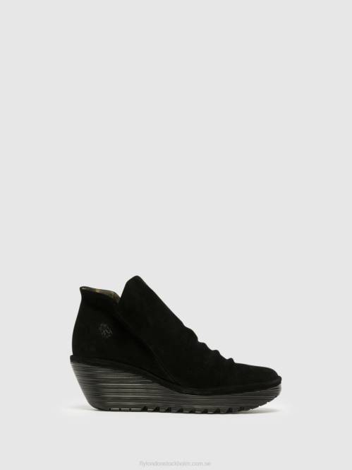 ankelboots med dragkedja yip kvinnor Fly London 2T02279 svart