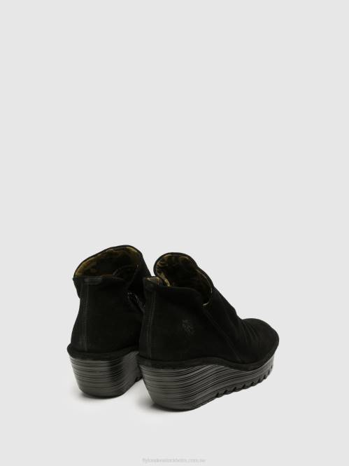 ankelboots med dragkedja yip kvinnor Fly London 2T02279 svart