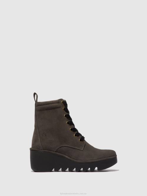 ankelboots med snörning biaz329 kvinnor Fly London 2T02110 diesel
