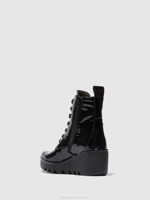 ankelboots med snörning biaz329 kvinnor Fly London 2T02210 atlantis svart