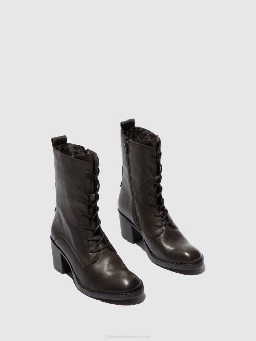 ankelboots med snörning blya070 kvinnor Fly London 2T02204 verona mark