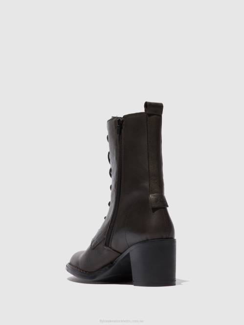 ankelboots med snörning blya070 kvinnor Fly London 2T02204 verona mark