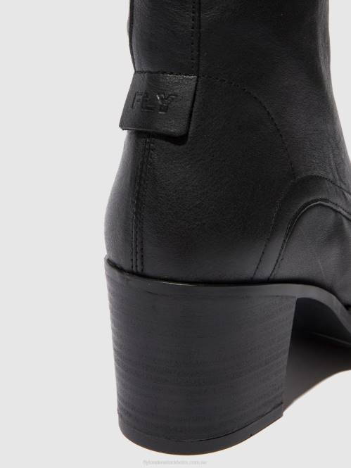 ankelboots med snörning blya070 kvinnor Fly London 2T02208 verona svart