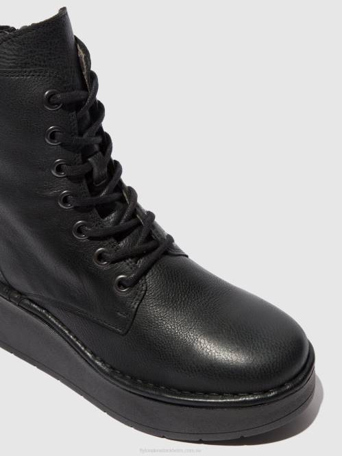 ankelboots med snörning hepe239 kvinnor Fly London 2T02199 verona svart