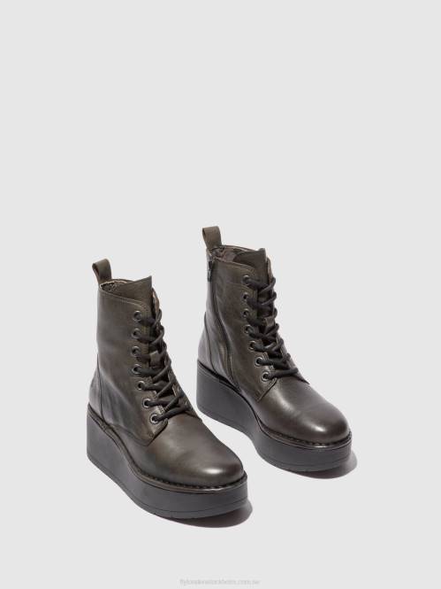 ankelboots med snörning hepe239 kvinnor Fly London 2T02200 verona mark