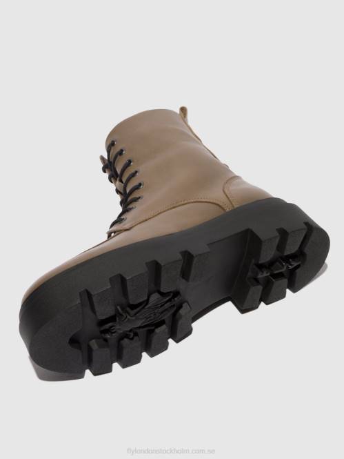 ankelboots med snörning jaye878 kvinnor Fly London 2T02101 taupe
