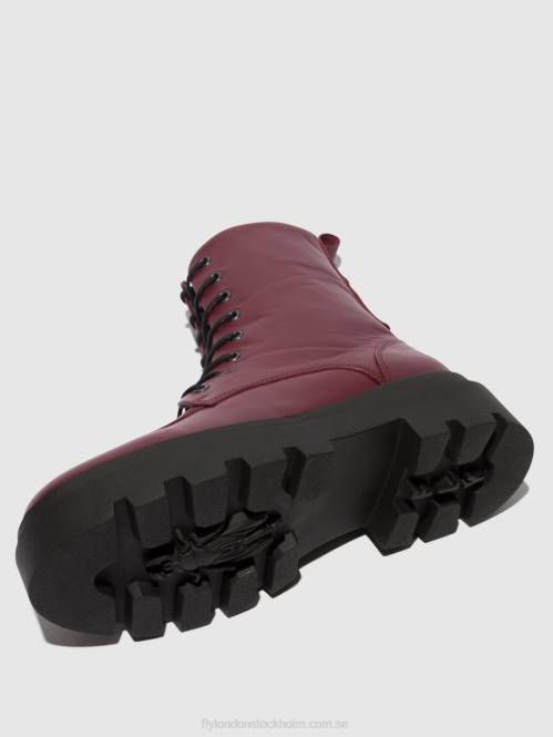 ankelboots med snörning jaye878 kvinnor Fly London 2T0297 vin