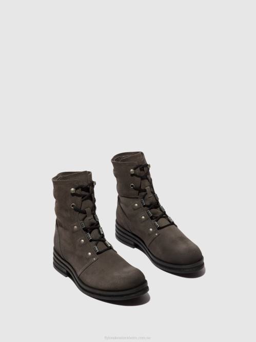 ankelboots med snörning knot792 kvinnor Fly London 2T0299 diesel