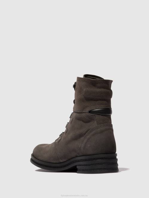 ankelboots med snörning knot792 kvinnor Fly London 2T0299 diesel