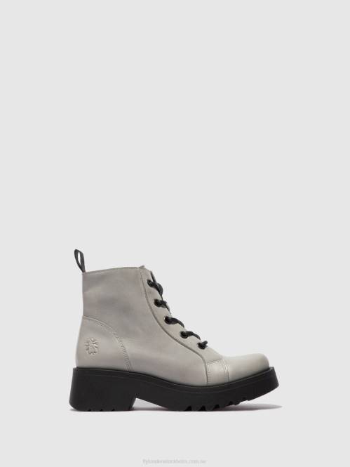 ankelboots med snörning metz788 kvinnor Fly London 2T02196 matta moln