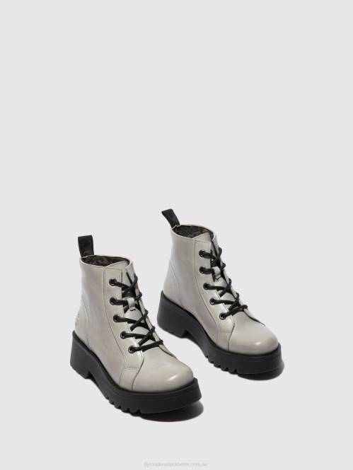 ankelboots med snörning metz788 kvinnor Fly London 2T02196 matta moln