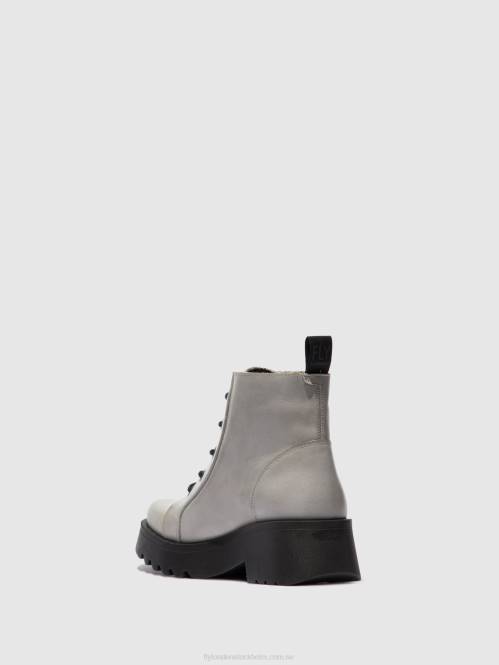 ankelboots med snörning metz788 kvinnor Fly London 2T02196 matta moln