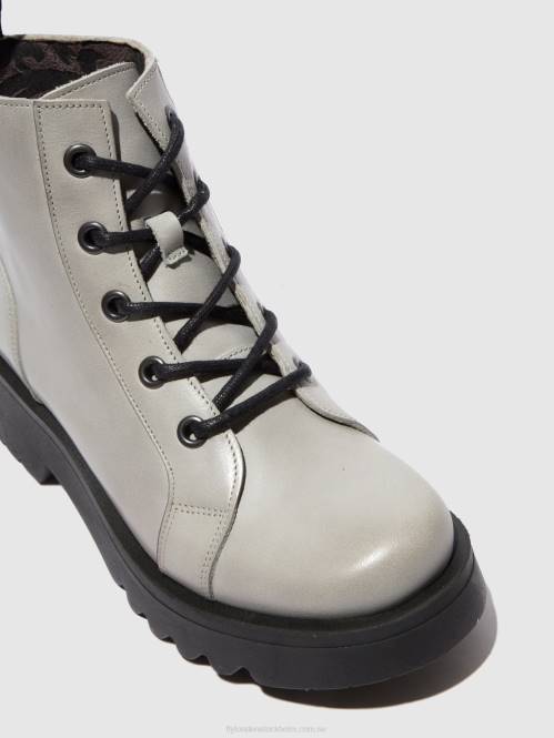 ankelboots med snörning metz788 kvinnor Fly London 2T02196 matta moln