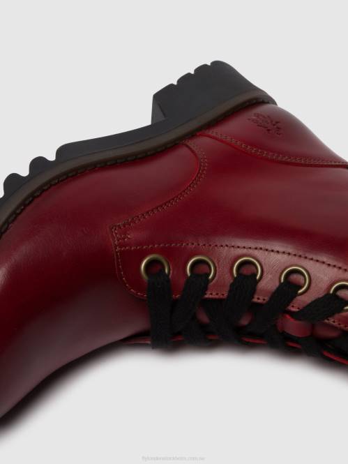 ankelboots med snörning ragi539 kvinnor Fly London 2T02284 röd
