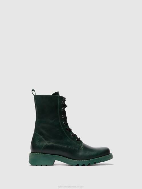 ankelboots med snörning reid893 kvinnor Fly London 2T0292 bensin (bensin sula)