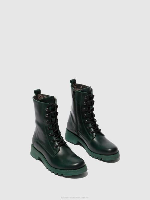 ankelboots med snörning reid893 kvinnor Fly London 2T0292 bensin (bensin sula)
